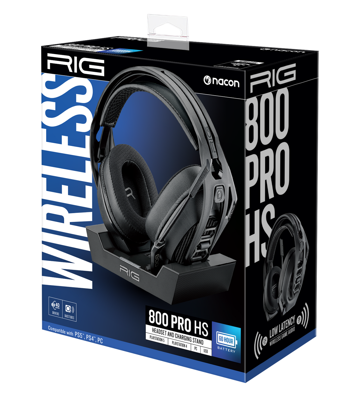 Wirless Rig RIG 800 PRO HS Wireless Headset for PlayStation PS5, PS4, PC - Include ...