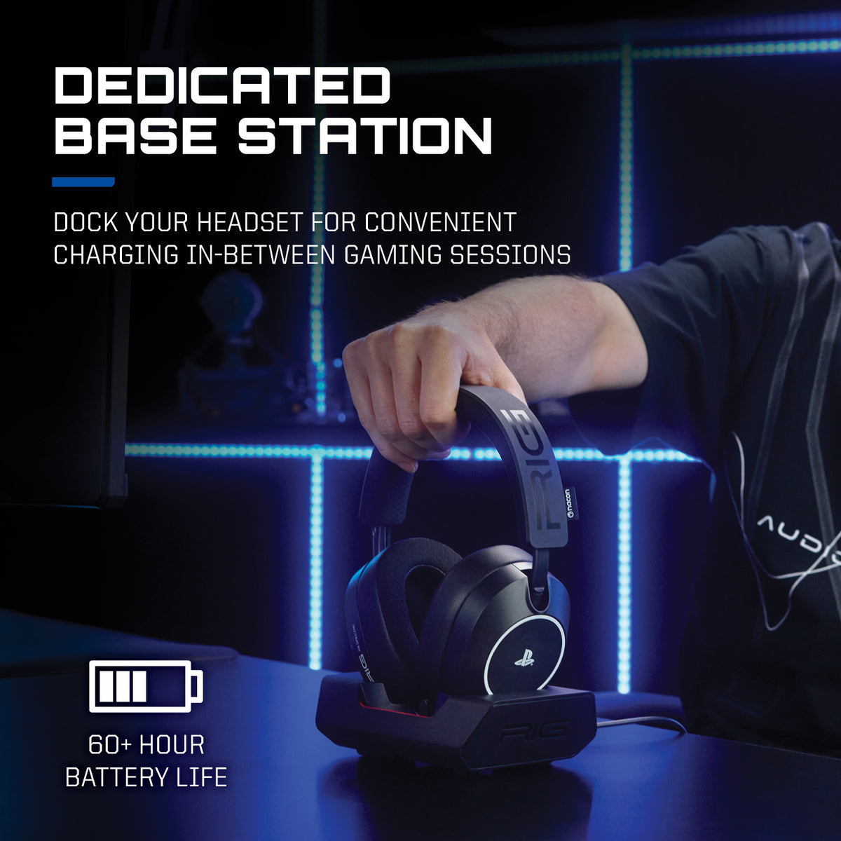 Small Rig R8 RIG R8 SPECTRE PRO HS Dual Wireless Gaming Headset with Graphene Drive ...
