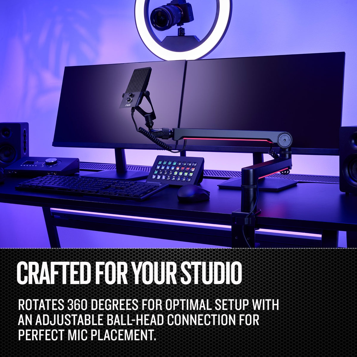 RIG M2 STREAMSTAR PRO HD Streaming Microphone Bundled with RIG MA-1 Mi ...